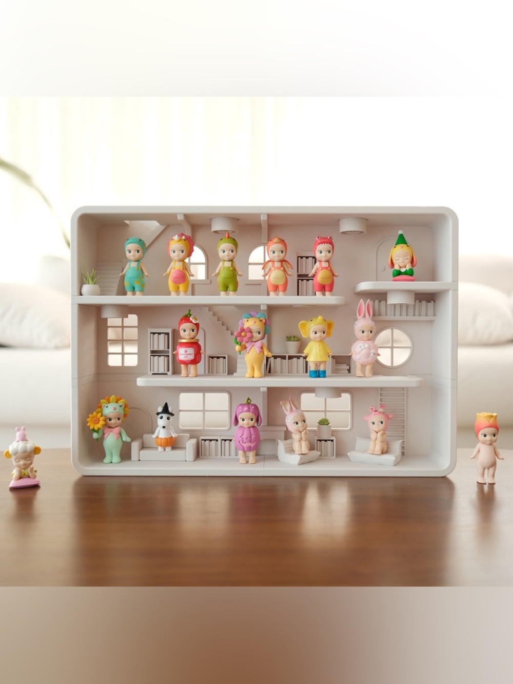 🆕 Sonny Angel display case shelf - 3d printed with LED lights & furniture